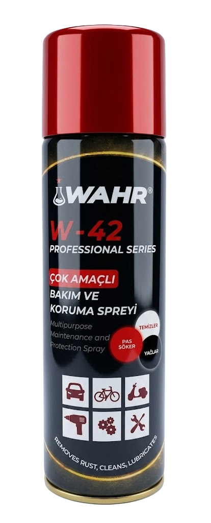 Wahr W-42 Çok Amaçlı Bakım ve Koruma Spreyi Pas Sökücü Yağlayıcı ve Koruyucu